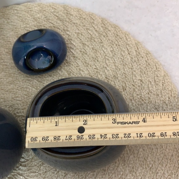 VTG Sango dusty blue creamer and sugar bowl set - Picture 10 of 14